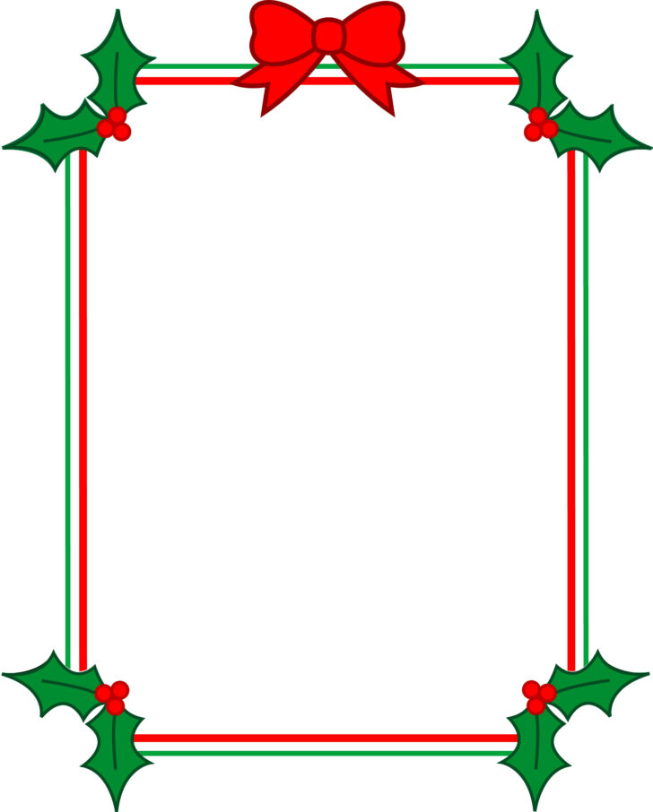 Word Christmas Border Templates