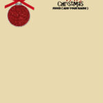 Free Personalized Christmas Stationery Pertaining To Christmas Stationery Templates Free