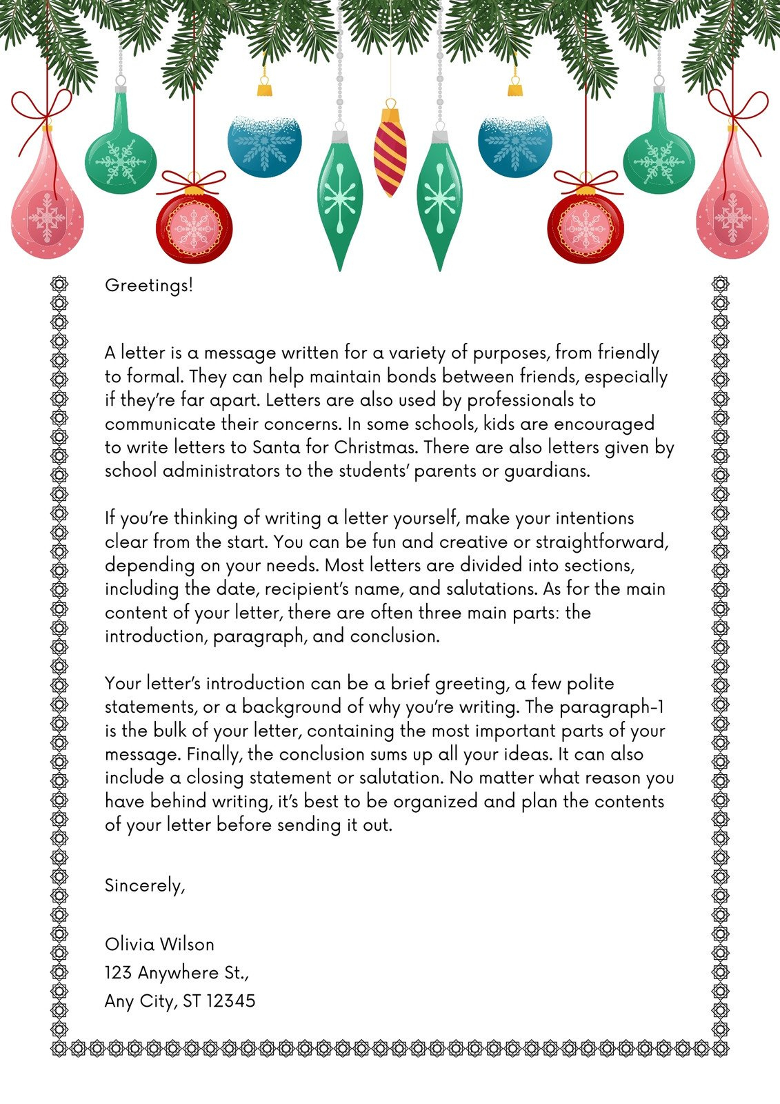 Free, Printable Christmas Letterhead Templates | Canva for Christmas Letterhead Templates Free