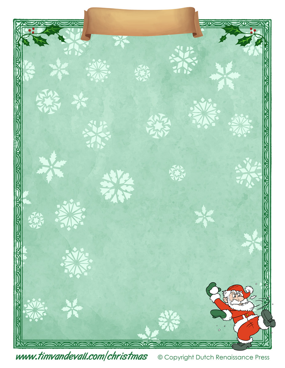 Free Printable Christmas Paper Templates for Christmas Templates Paper