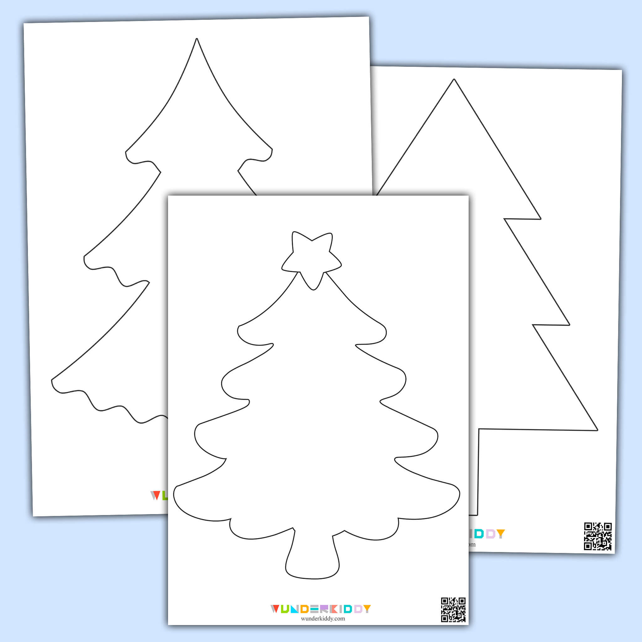 Free Printable Christmas Tree Templates For Kids Craft pertaining to Large Christmas Tree Templates