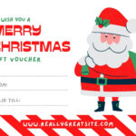 Free, Printable Custom Christmas Gift Certificate Templates | Canva For Christmas Gift Card Certificate Templates