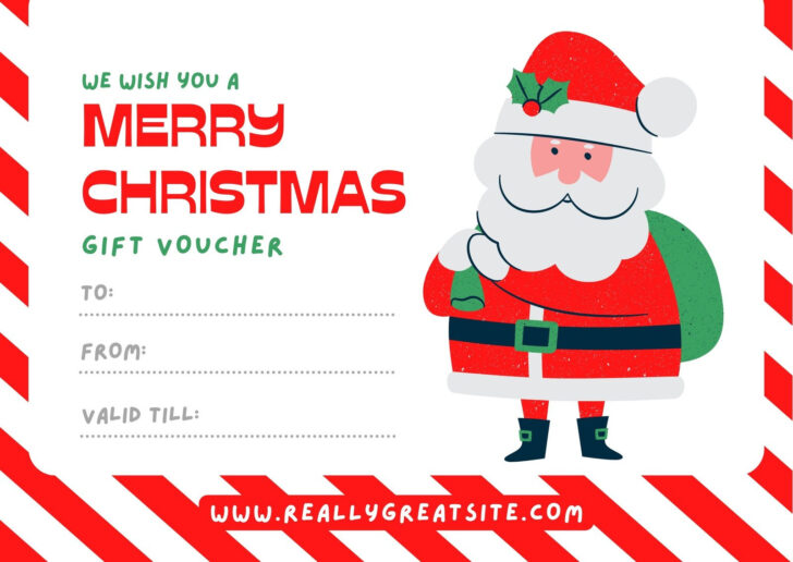 Christmas Gift Card Certificate Templates