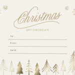 Free, Printable Custom Christmas Gift Certificate Templates | Canva In Gift Certificate Templates Christmas