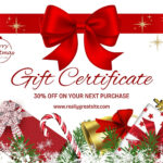 Free, Printable Custom Christmas Gift Certificate Templates | Canva Regarding Free Christmas Gift Certificate Templates