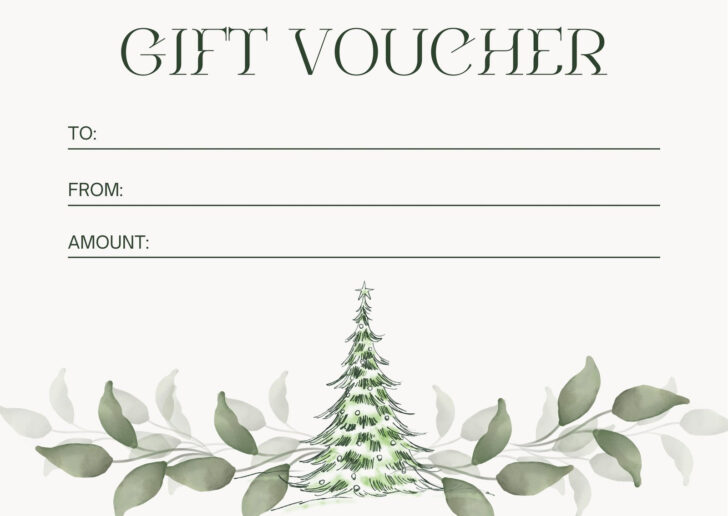 Gift Certificate Templates Christmas