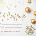 Free, Printable Custom Christmas Gift Certificate Templates | Canva Within Christmas Gift Certificate Templates Free Printable