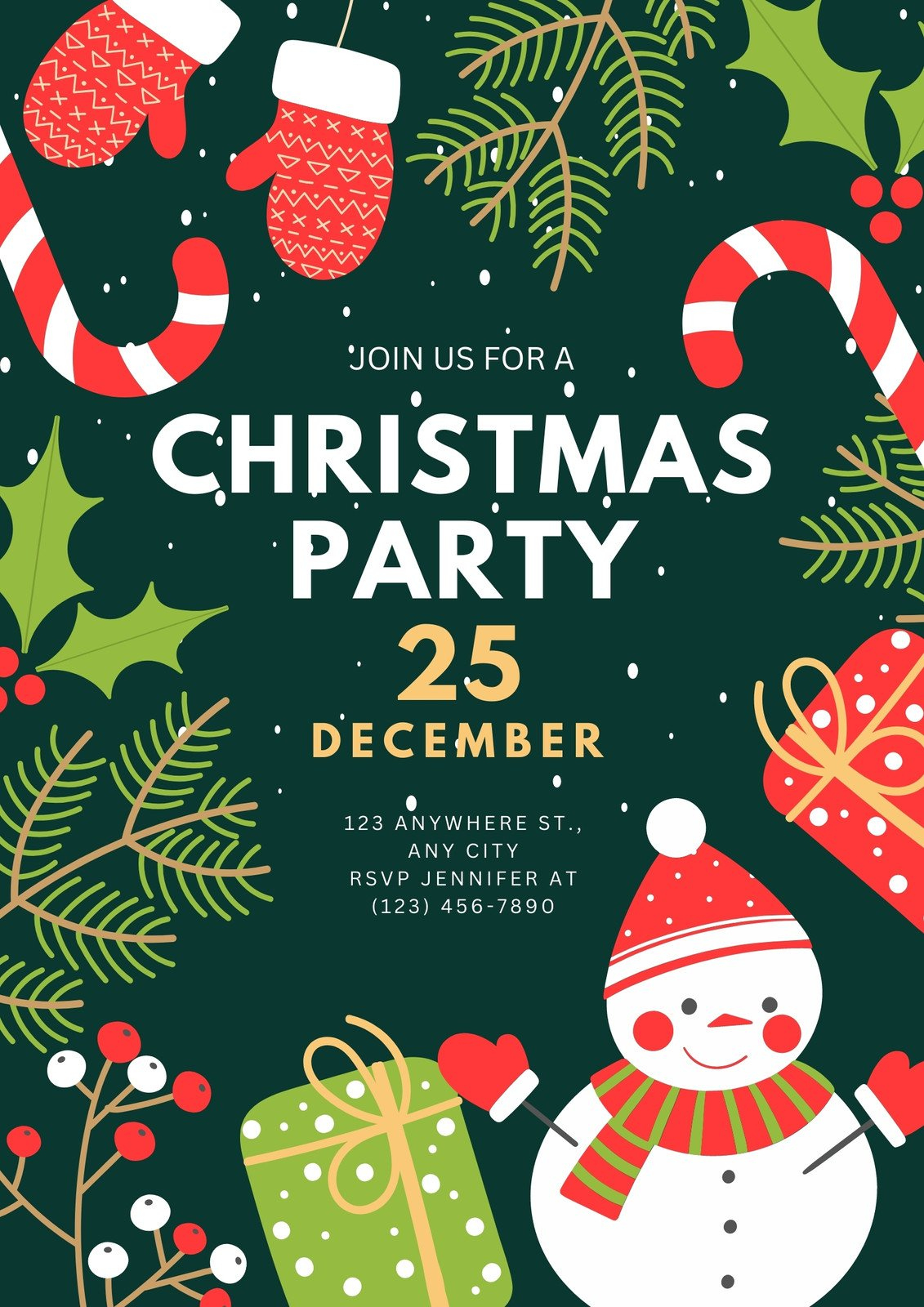 Free, Printable, Customizable Christmas Flyer Templates | Canva inside Free Printable Christmas Flyer Templates