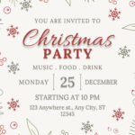 Free, Printable, Customizable Christmas Invitation Templates | Canva In Christmas Lunch Invite Templates