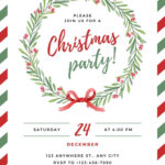 Free, Printable, Customizable Christmas Invitation Templates | Canva Pertaining To Christmas Invitation Templates Free