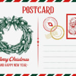 Free Printable, Customizable Christmas Postcard Templates | Canva With Regard To Christmas Postcards Templates