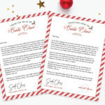 Free Printable Letter From Santa Template   Favorite Printables Within Christmas Letter From Santa Templates