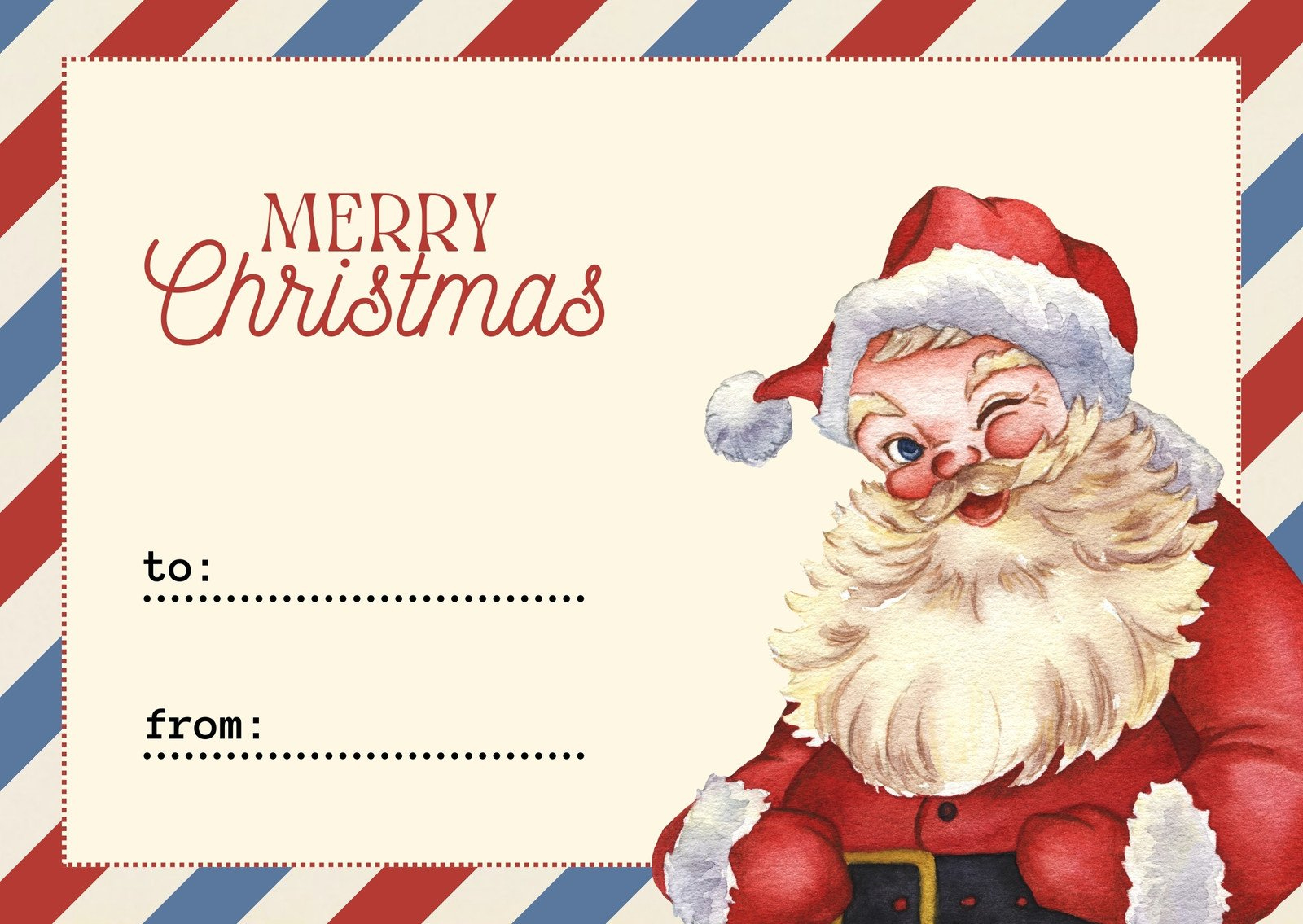 Free To Edit And Print Vintage Christmas Card Templates | Canva inside Christmas Note Templates