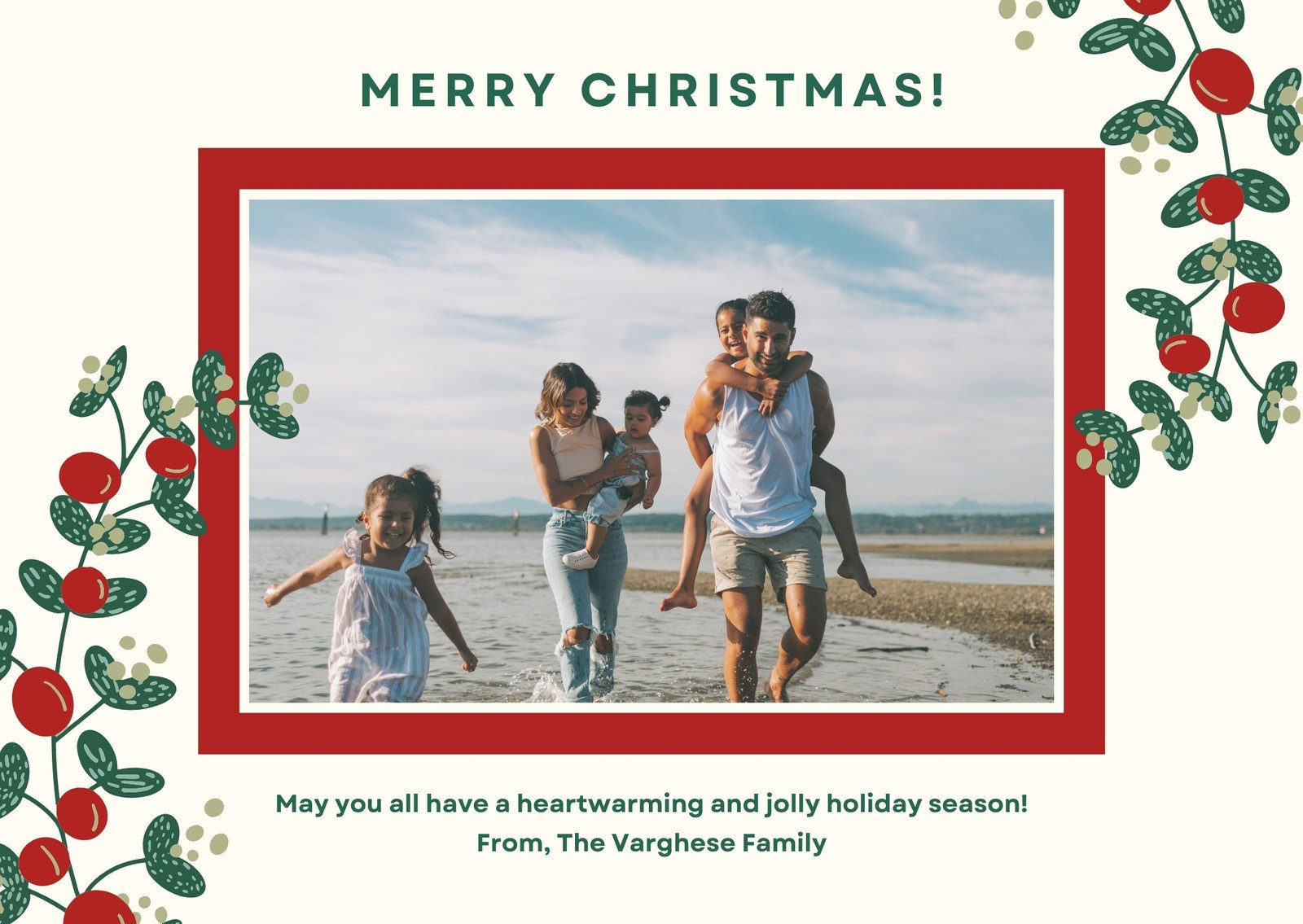 Free To Personalize Family Christmas Card Templates | Canva intended for Family Christmas Card Templates