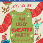 Free Ugly Sweater Party Invitation Templates For Word Regarding Ugly Christmas Sweater Invitation Templates