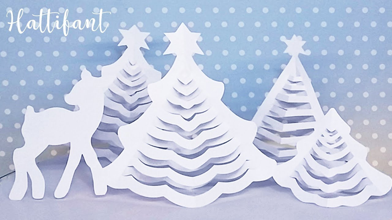 Hattifant - 3D Christmas Tree | The Original | 3D Paper Christmas Tree With Free Printables in Free Printable 3D Christmas Tree Templates