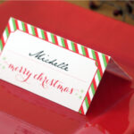 Holiday Place Card Diy Printable In Christmas Place Cards Templates