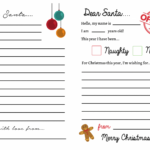 Letters To Santa Templates {Free Printables}   Super Busy Mum Inside Christmas Letter For Santa Templates