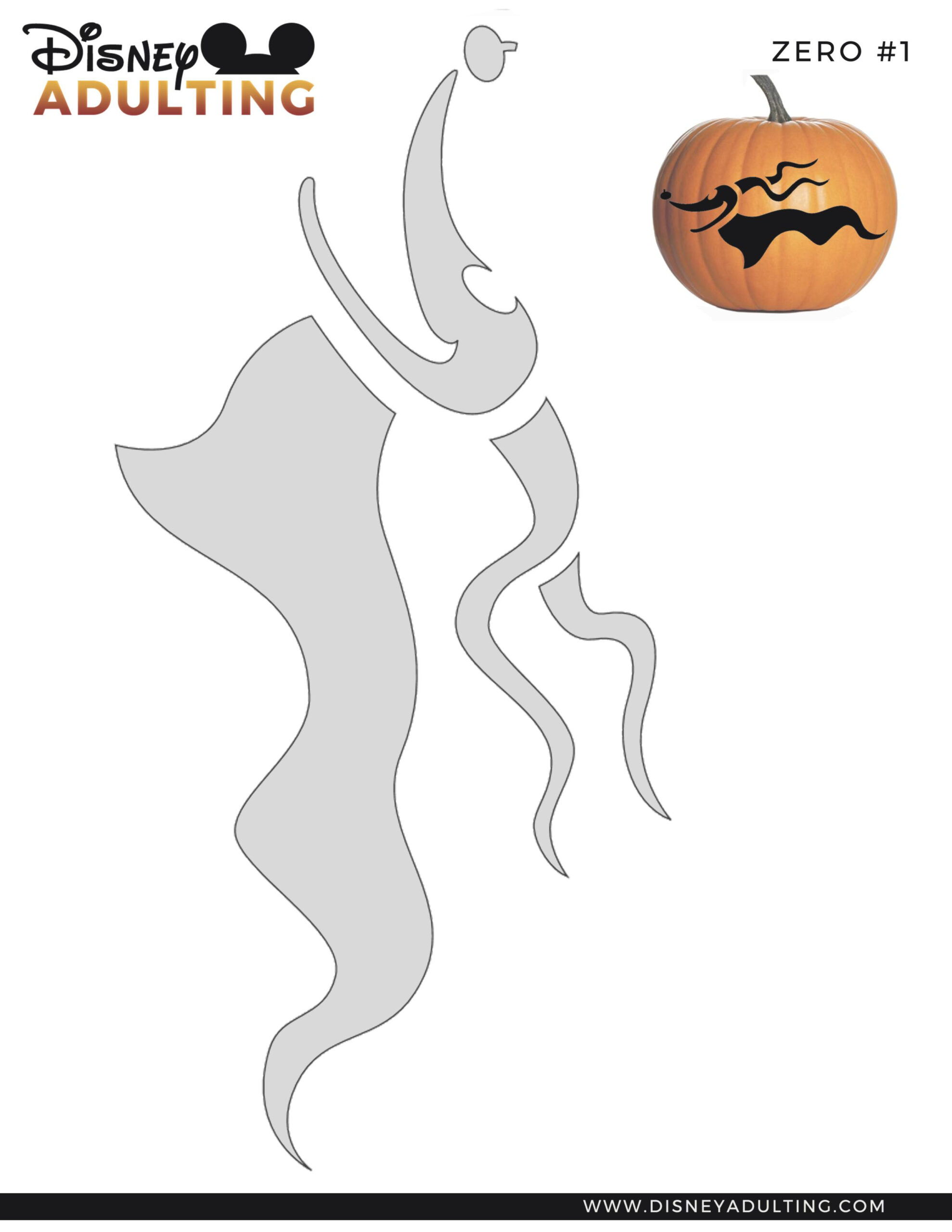 Nightmare Before Christmas: Zero (Pumpkin Stencil - Pumpkin throughout Pumpkin Templates Nightmare Before Christmas