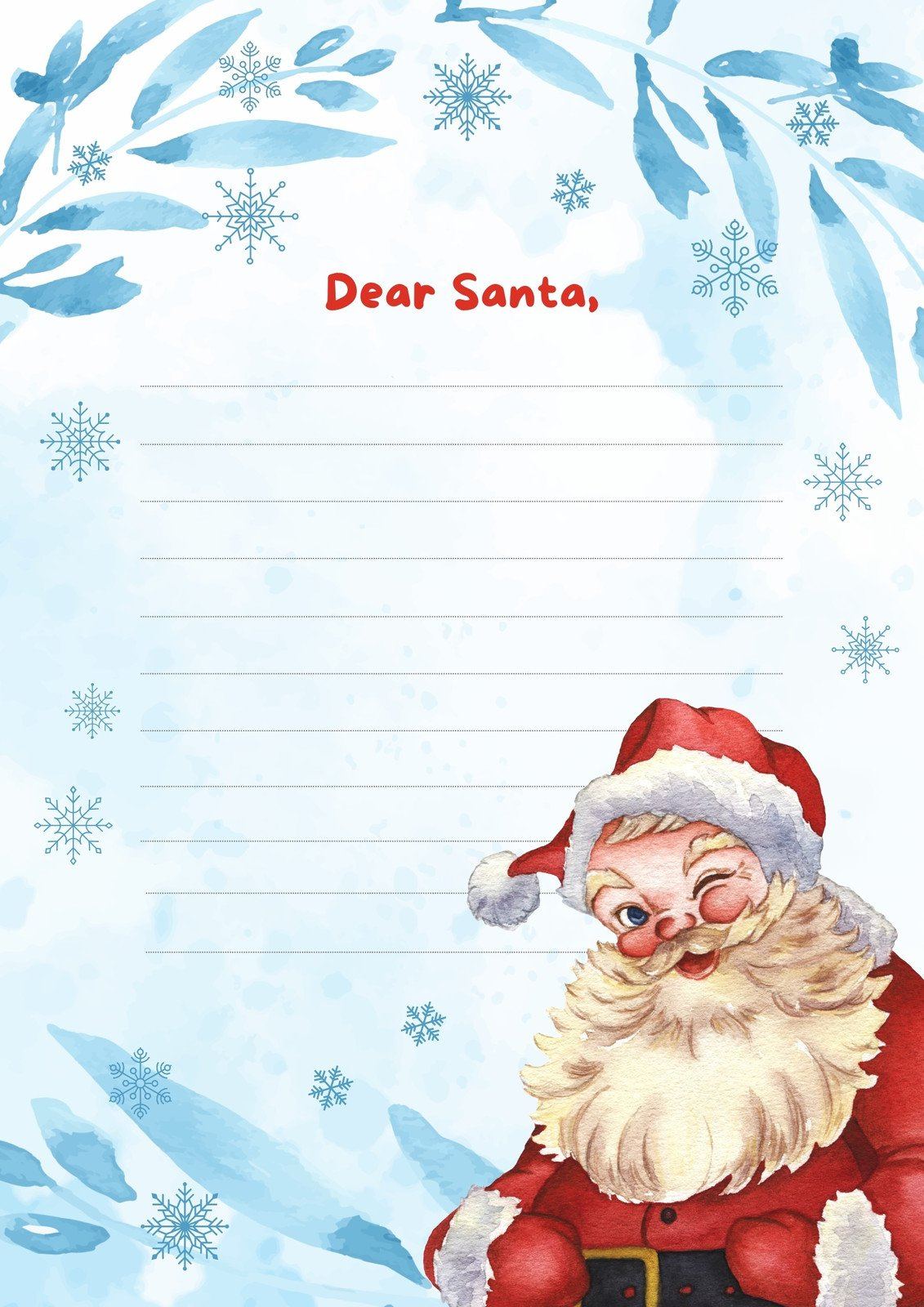 Page 2 - Free Printable Santa Letter Templates You Can Customize inside Santa Claus Christmas Letter Templates