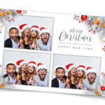 Photo Booth Template Merry Christmas Day Party New Year 2021 In Christmas Photo Booth Templates