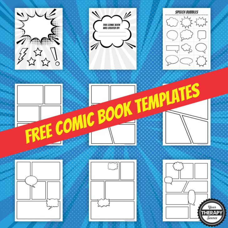 Comic Book Printable Template