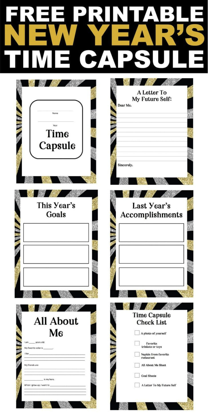 Free Printable Time Capsule Template