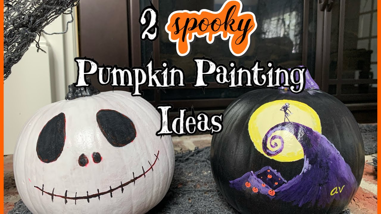 Pumpkin Painting Ideas 🎃 Nightmare Before Christmas 🎃 4Sure Family pertaining to Pumpkin Templates Nightmare Before Christmas