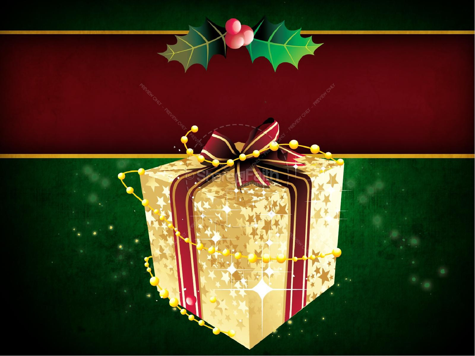 Sharefaith Media » Christmas Gift Powerpoint Template – Sharefaith with regard to Present Templates Christmas