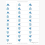 Snowflakes Blue Foil Christmas Mailing Labels, 1"X2.63", 90/Pack With Regard To Address Label Templates Christmas