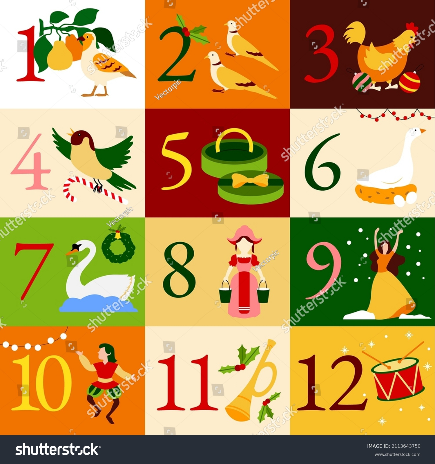 Twelve Days Christmas Royalty-Free Images, Stock Photos &amp;amp; Pictures within 12 Days Of Christmas Templates