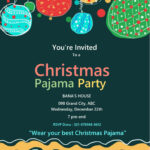 Word Of Pejama Party Invitation.docx | Wps Free Templates Pertaining To Christmas Pajama Party Invitation Templates Free