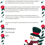 Word Of White Christmas Holiday Letter.docx | Wps Free Templates Inside Free Christmas Holiday Letter Templates