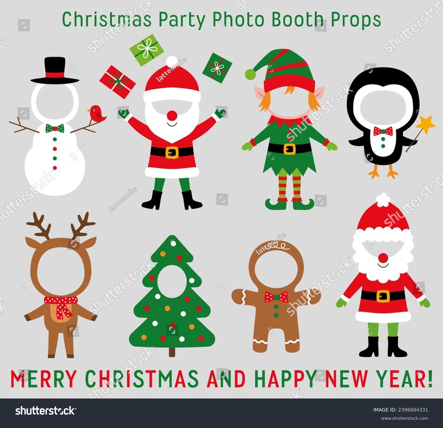 Xmas Face Hole: Over 50 Royalty-Free Licensable Stock in Christmas Face In Hole Templates