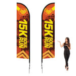 14Ft Feather Flag Banner   Custom Printed Flags Intended For Feather Flag Template 14 Ft