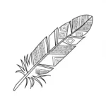 17 Free Printable Feather Template For Craft Lovers   Kidprintables Inside Feather Template For Craft