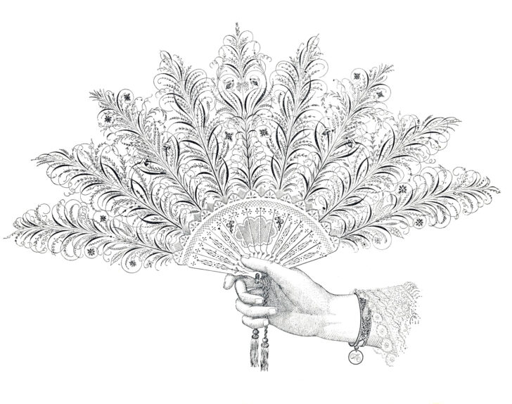Victorian Feather Template