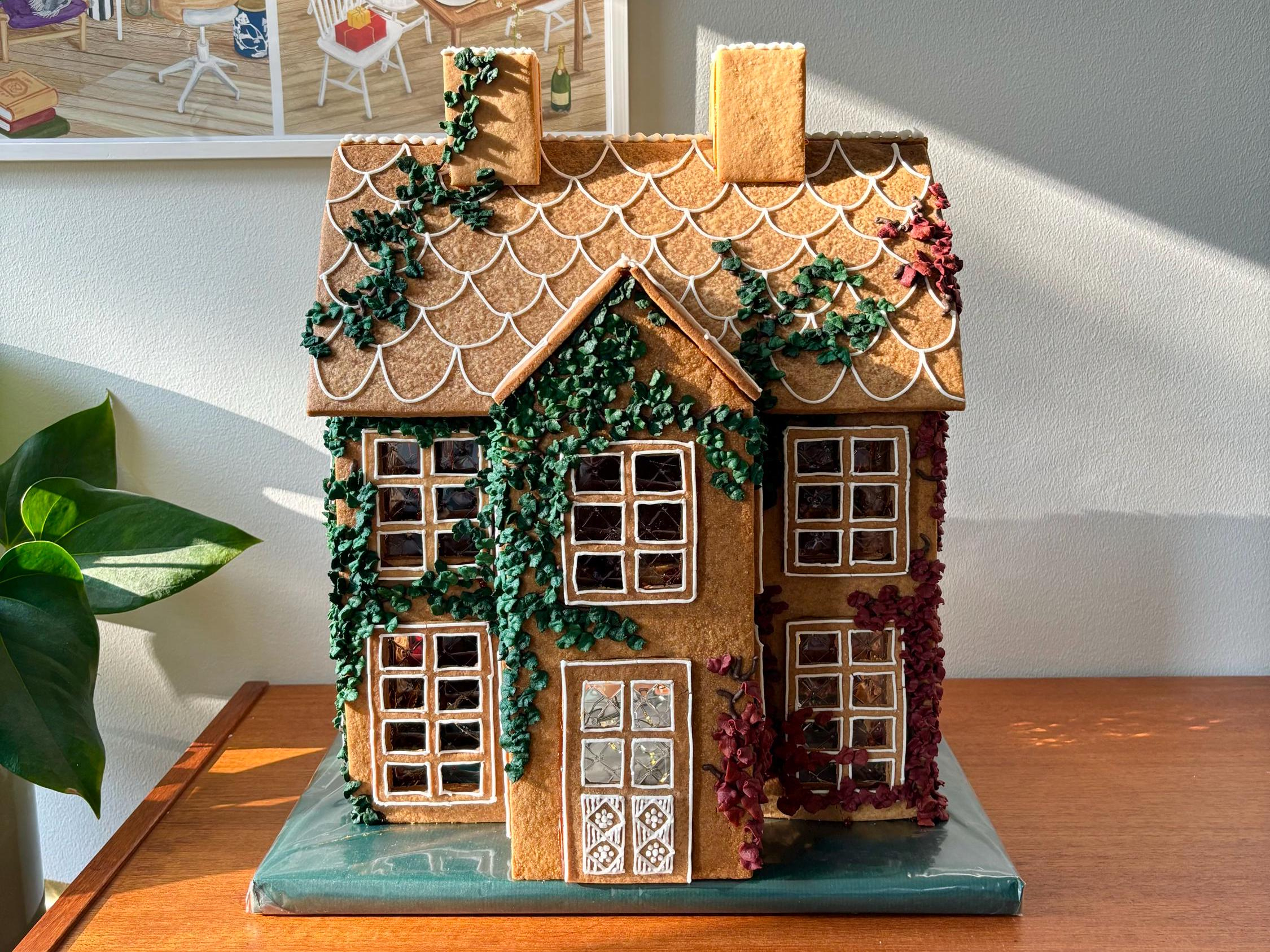 2024 Villa - Gingerbread House Template - Etsy Australia with Gingerbread House Mansion Template