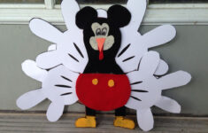 22 Turkeyyyyyyy Ideas To Save Today | Thanksgiving Crafts for Disguise Template Printable Mickey Mouse Turkey Disguise