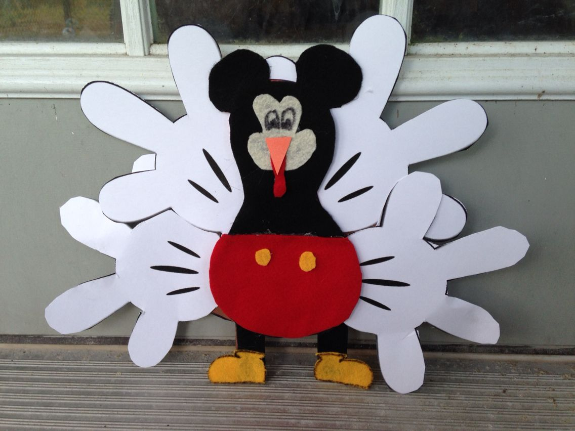 22 Turkeyyyyyyy Ideas To Save Today | Thanksgiving Crafts for Disguise Template Printable Mickey Mouse Turkey Disguise