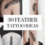 30 Beautiful Feather Tattoo Designs With Symbolic Meaning Within Feather With Beads Tattoo Design Template