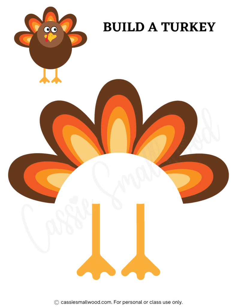 31 Cutest Turkey Templates - Cassie Smallwood intended for Free Thanksgiving Turkey Template