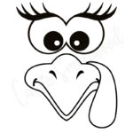 31 Cutest Turkey Templates   Cassie Smallwood Pertaining To Free Turkey Head Template