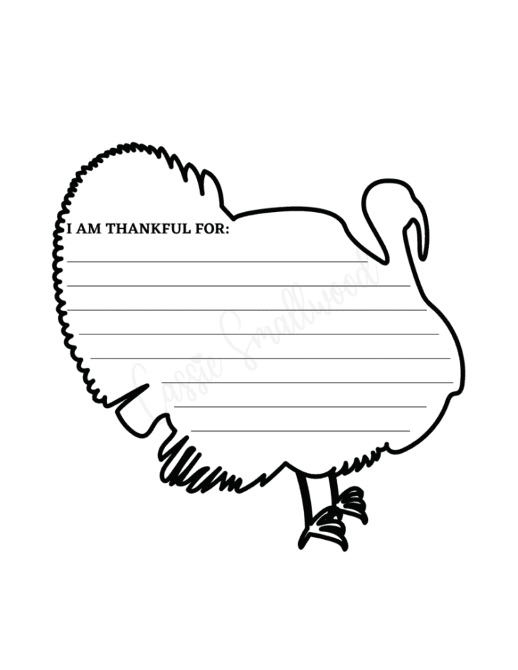 Template Turkey Outline