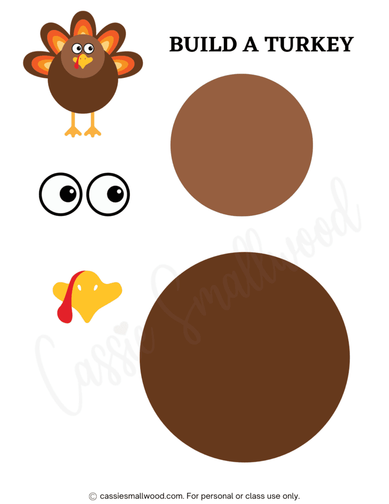 31 Cutest Turkey Templates - Cassie Smallwood throughout Large Turkey Template Bulletin Board