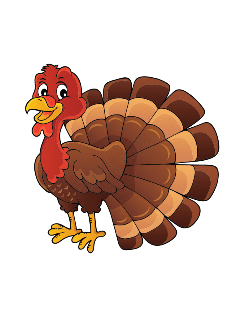 31 Cutest Turkey Templates - Cassie Smallwood throughout Large Turkey Template