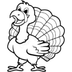 31 Cutest Turkey Templates   Cassie Smallwood Throughout Turkey Drawing Template