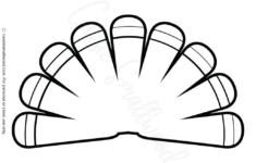 31 Cutest Turkey Templates – Cassie Smallwood with Turkey Feather Template