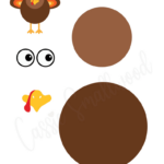 31 Cutest Turkey Templates   Cassie Smallwood With Turkey Template Without Feathers