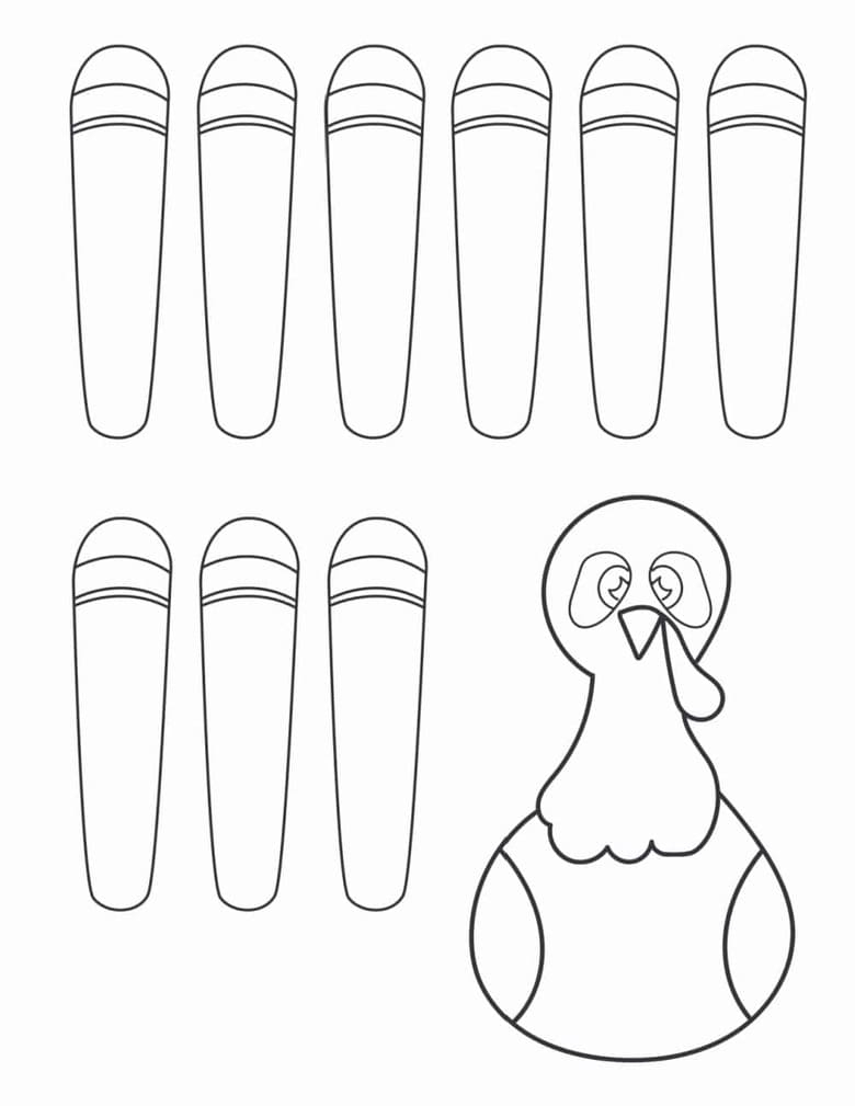 4 Free Turkey Template Printables pertaining to Free Turkey Template Cut Out